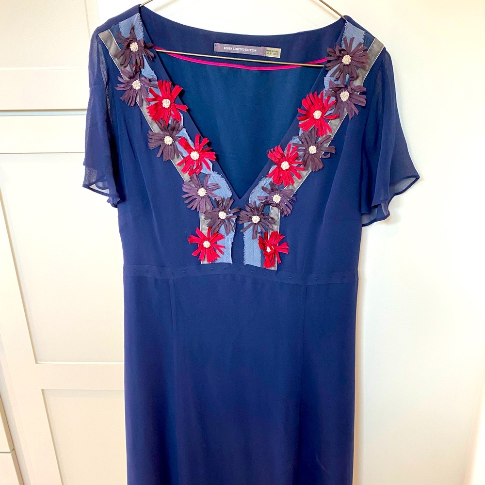 Boden Sz 12 Blue Dress